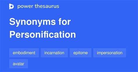 personified synonym